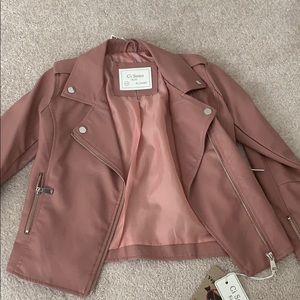 COPY - Pink-purple, vegan leather jacket